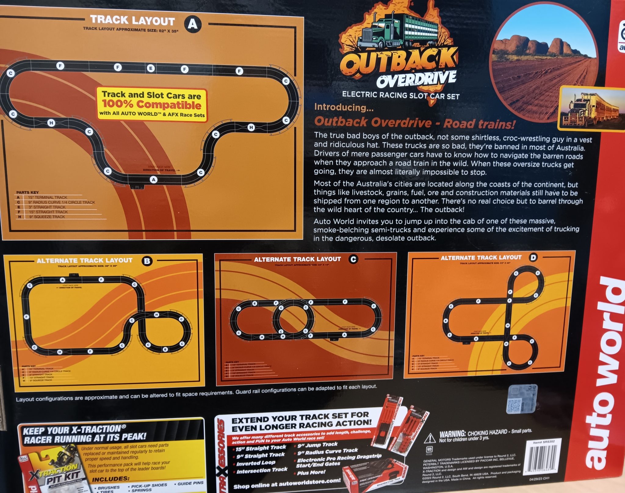 Outback Overdrive Electric Racing Slot Car Set - The Pump Model Cars ...